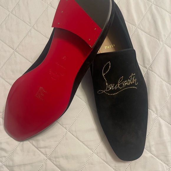 COPY - Christian Louboutin Black Leather Loafers main image 5